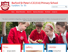 Tablet Screenshot of barfordschool.org